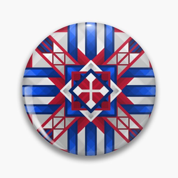 Item preview, Abstract Red, White and Blue Design - Geometric Art designed and sold by JayMakesTiktok.