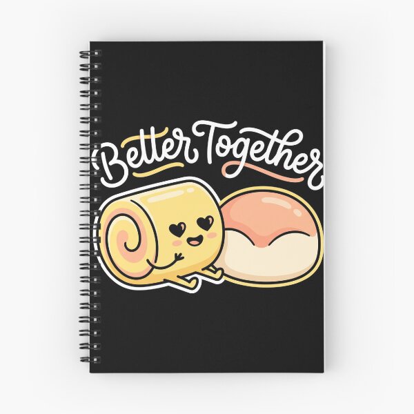 Item preview, Better Together Cute Swiss Roll Bakery Couple Food Pun designed and sold by TeNovaStudio ⭐⭐⭐⭐⭐.