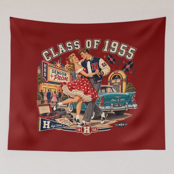 Item preview, Class of 1955 Senior Prom Design designed and sold by Normandy Road Heritage™ - Vintage Garage Art.