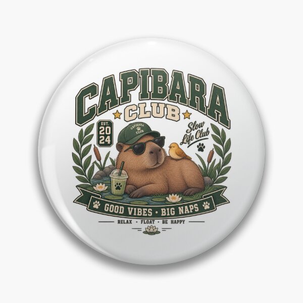 Item preview, Capybara Club – Collegiate Varsity Capybara T-Shirt designed and sold by AnteesocialTees.
