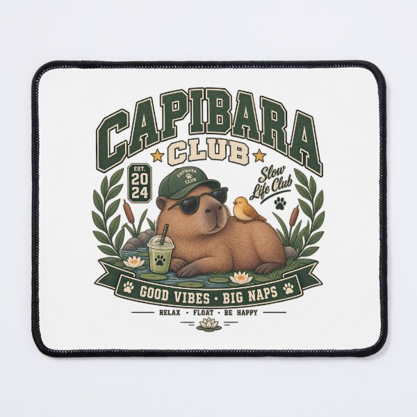 Item preview, Capybara Club – Collegiate Varsity Capybara T-Shirt designed and sold by AnteesocialTees.