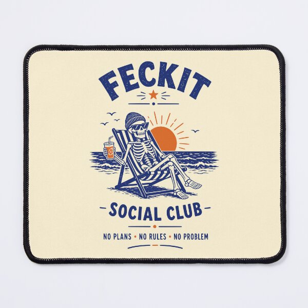 Item preview, Feckit Social Club Skeleton Beach Art designed and sold by 89shirts.