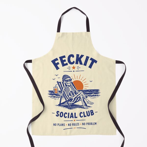 Item preview, Feckit Social Club Skeleton Beach Art designed and sold by 89shirts.