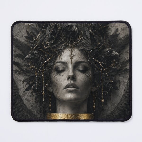Item preview, The Raven Widow Dark Gothic Portrait designed and sold by Kaurisdigital.