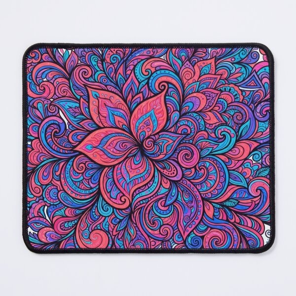 Item preview, Vibrant Floral Swirl Mandala Pattern designed and sold by Owcomm.