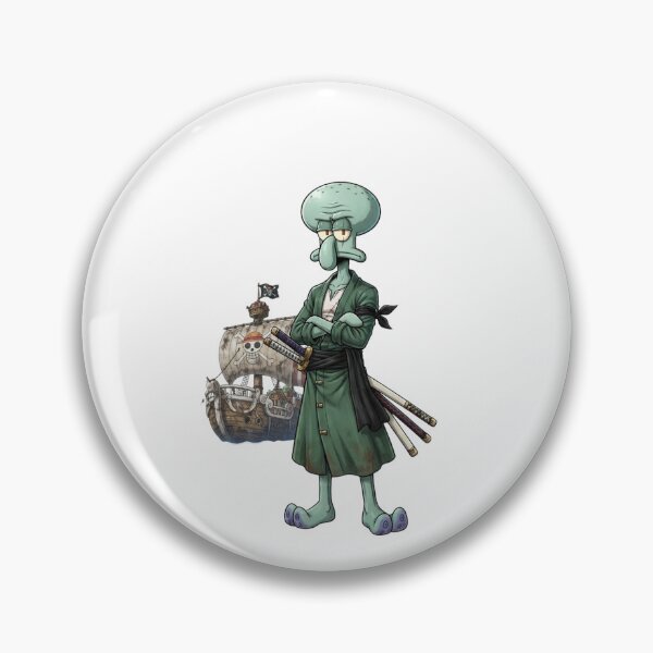 Item preview, Squidward Zoro One Piece Pirate Crossover Design designed and sold by FreakToons.