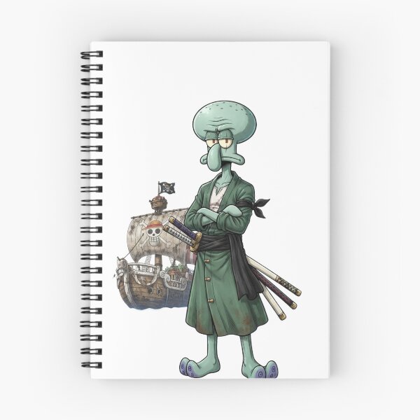 Item preview, Squidward Zoro One Piece Pirate Crossover Design designed and sold by FreakToons.