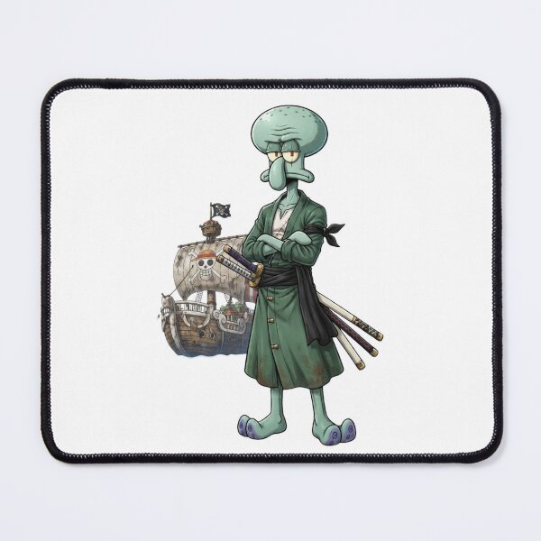 Item preview, Squidward Zoro One Piece Pirate Crossover Design designed and sold by FreakToons.