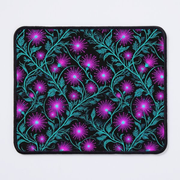 Item preview, Neon Dandelion Floral Nightglow Pattern designed and sold by Owcomm.