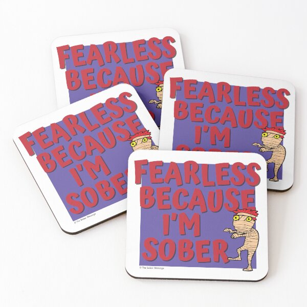 Item preview, Fearless Because I'm Sober Halloween Design designed and sold by ApexDesigners.