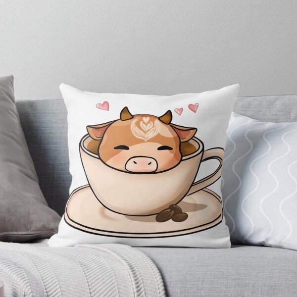 Item preview, Cute Chibi Moo-Latte Art designed and sold by kjmastersart.