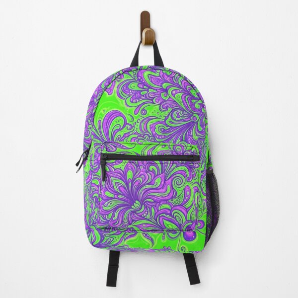 Item preview, Vibrant Purple And Green Floral Pattern designed and sold by Owcomm.