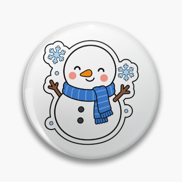 Item preview, Cute Kawaii Snowman Winter Sticker designed and sold by NewIceKing Creations.