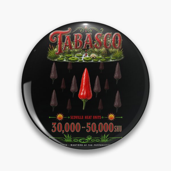 Item preview, Tabasco: Pepper & Scoville Heat Units designed and sold by Jessie Slamwhorella.