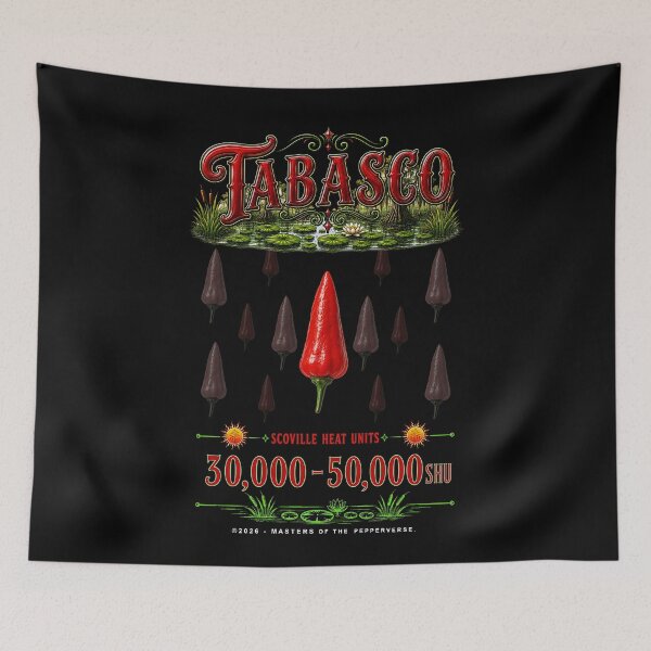 Item preview, Tabasco: Pepper & Scoville Heat Units designed and sold by Jessie Slamwhorella.