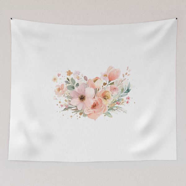 Item preview, Heart Shaped Floral Illustration designed and sold by Tiny Gifts.