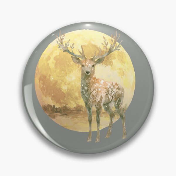 Item preview, Celestial cosmic deer in moon light designed and sold by 247DesignStudio.