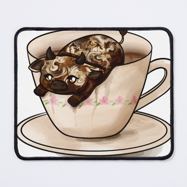 Item preview, Cute Chibi Sweet Cream Coffee Cow designed and sold by kjmastersart.