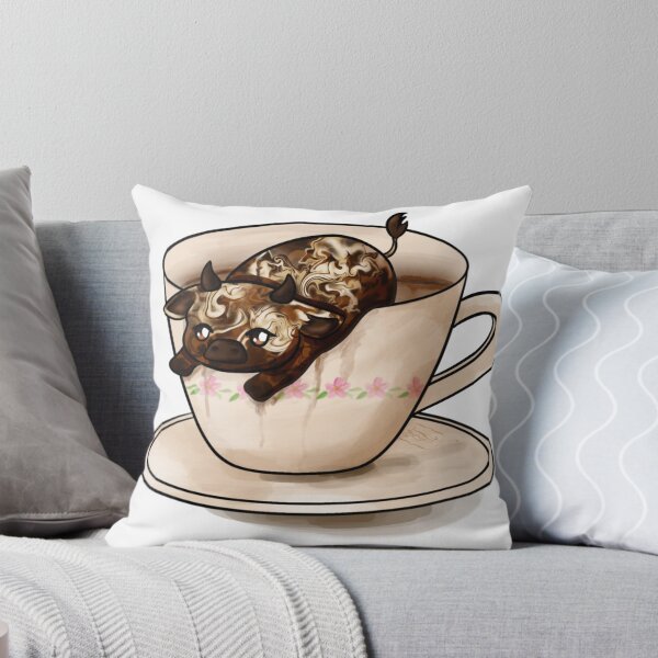 Item preview, Cute Chibi Sweet Cream Coffee Cow designed and sold by kjmastersart.
