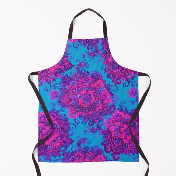 Item preview, Electric Blue and Magenta Floral Pattern designed and sold by Owcomm.