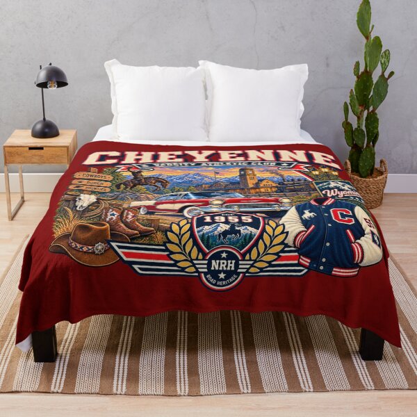 Item preview, Cheyenne Wyoming Varsity 1955 Design designed and sold by Normandy Road Heritage™ - Vintage Garage Art.