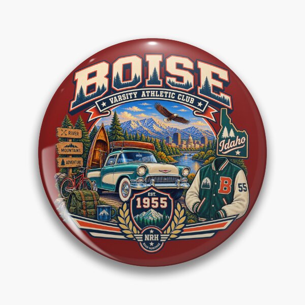 Item preview, Boise Idaho Varsity 1955 Design designed and sold by Normandy Road Heritage™ - Vintage Garage Art.