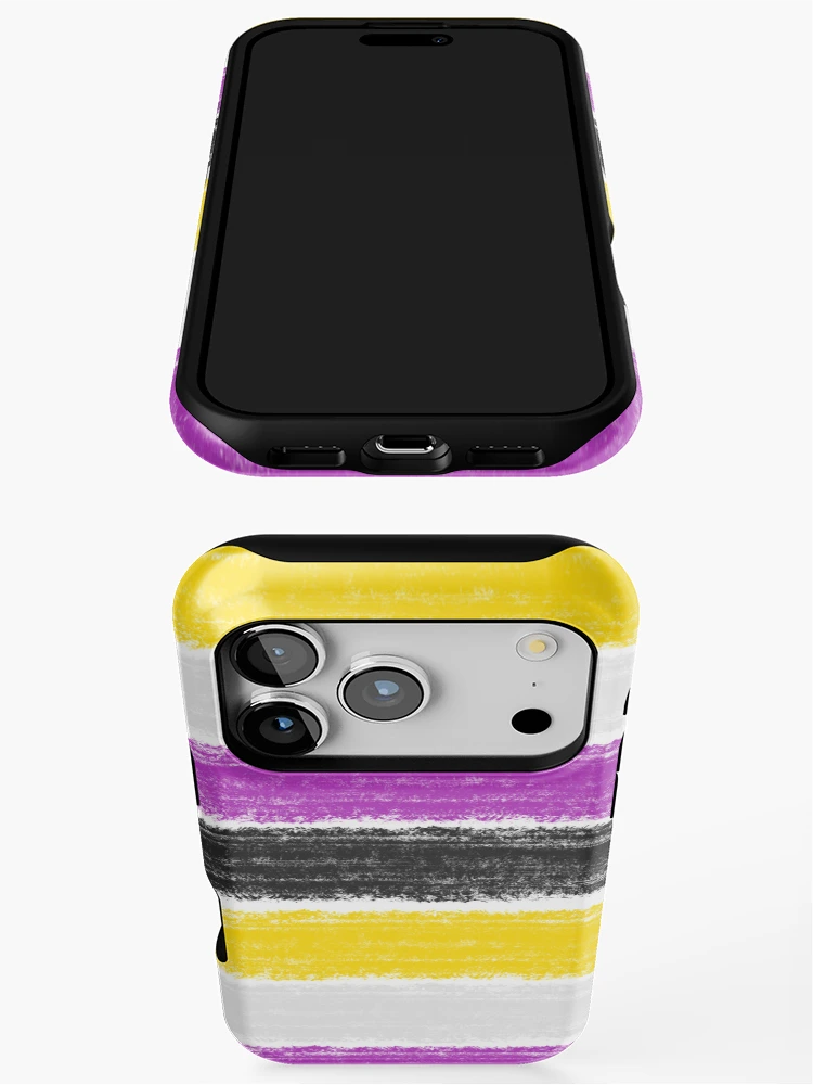 Thumbnail 3 of 4, iPhone Case, Simple non binary designed and sold by JadedWolves.