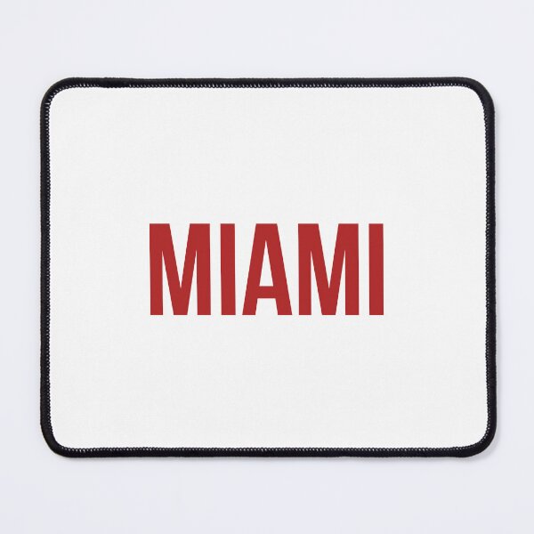 Item preview, Miami City Red Bold Text Retro Minimalist Typography designed and sold by FemmePod.
