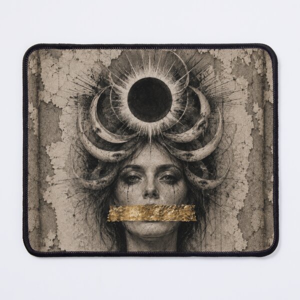 Item preview, The Eclipse Priestess Dark Celestial Woman designed and sold by Kaurisdigital.