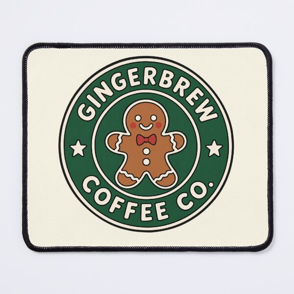 Item preview, Gingerbrew Coffee Co. — Cute Christmas Coffee Badge  designed and sold by wingoo22.