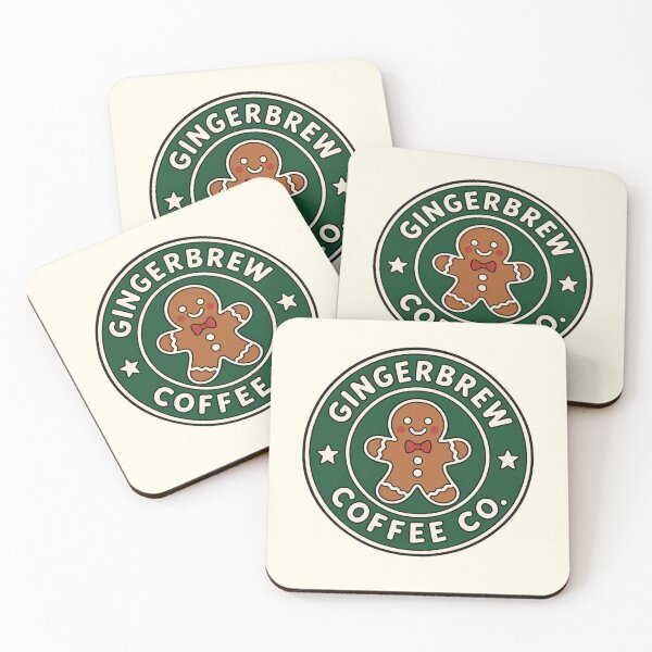 Item preview, Gingerbrew Coffee Co. — Cute Christmas Coffee Badge  designed and sold by wingoo22.