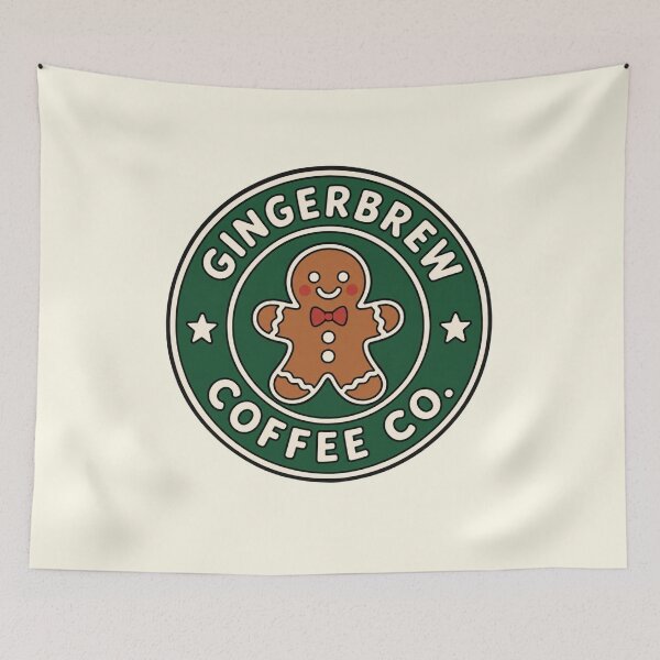 Item preview, Gingerbrew Coffee Co. — Cute Christmas Coffee Badge  designed and sold by wingoo22.