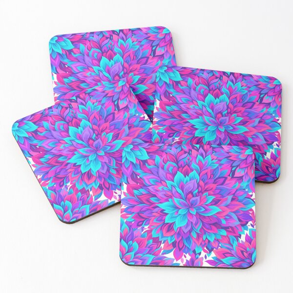 Item preview, Vibrant Neon Floral Mandalas Seamless Pattern designed and sold by Owcomm.