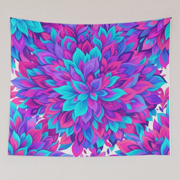 Item preview, Vibrant Neon Floral Mandalas Seamless Pattern designed and sold by Owcomm.
