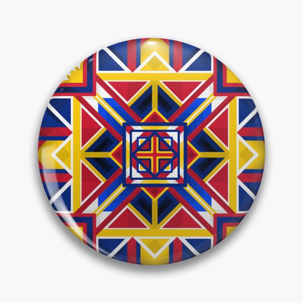Item preview, Abstract Red Yellow, Blue & White Design - Geometric Art designed and sold by JayMakesTiktok.