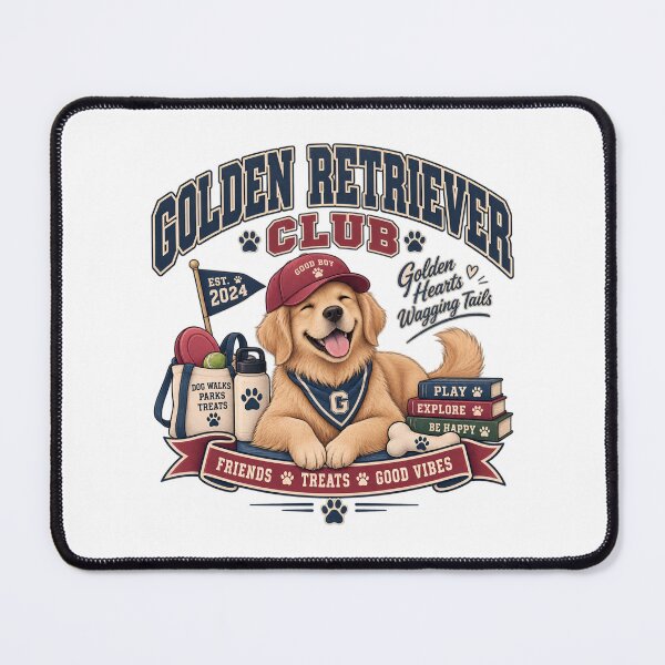 Item preview, Golden Retriever Club – Collegiate Varsity Golden T-Shirt designed and sold by AnteesocialTees.