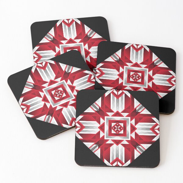 Item preview, Abstract Red & White Design - Geometric Art designed and sold by JayMakesTiktok.