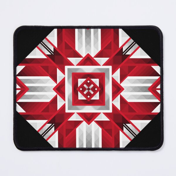 Item preview, Abstract Red & White Design - Geometric Art designed and sold by JayMakesTiktok.