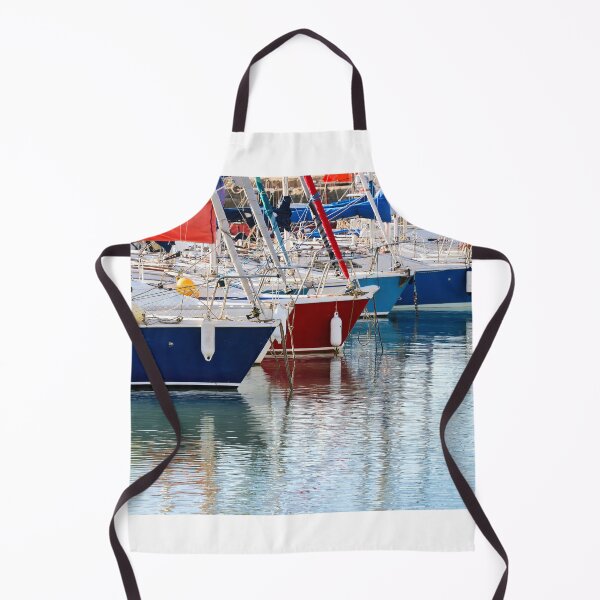 Item preview, Colourful Sailboats Reflected in Calm Harbour Waters designed and sold by Dorset Girl.