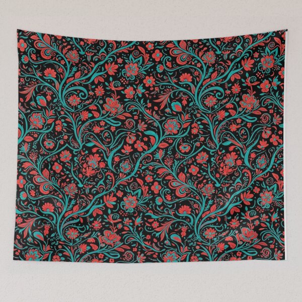 Item preview, Dark Floral Vines Seamless Pattern designed and sold by Owcomm.