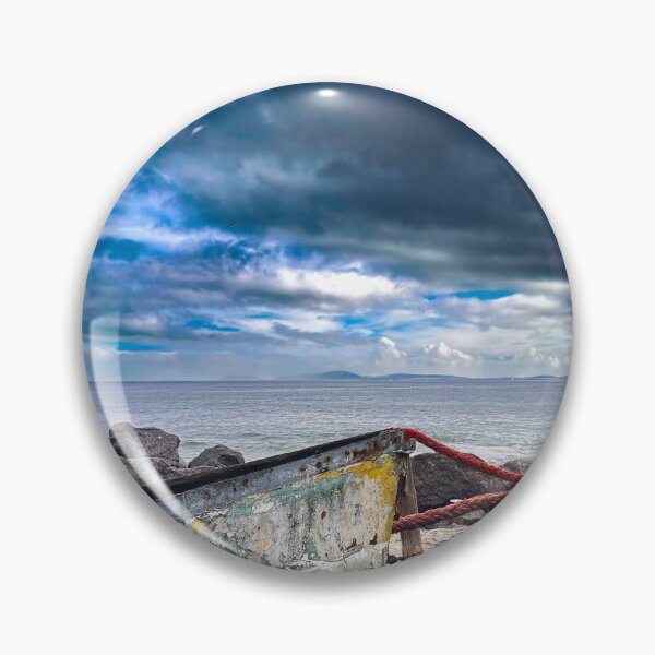 Item preview, Anchored Boat with Hope on Coastal Shore designed and sold by Faith Based Decor .