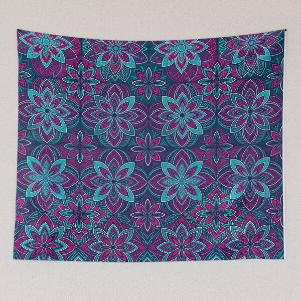 Item preview, Vibrant Floral Mandala Geometric Pattern Art designed and sold by Owcomm.
