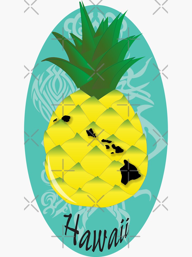 "Hawaiian Pineapple" Sticker by CMPD Redbubble