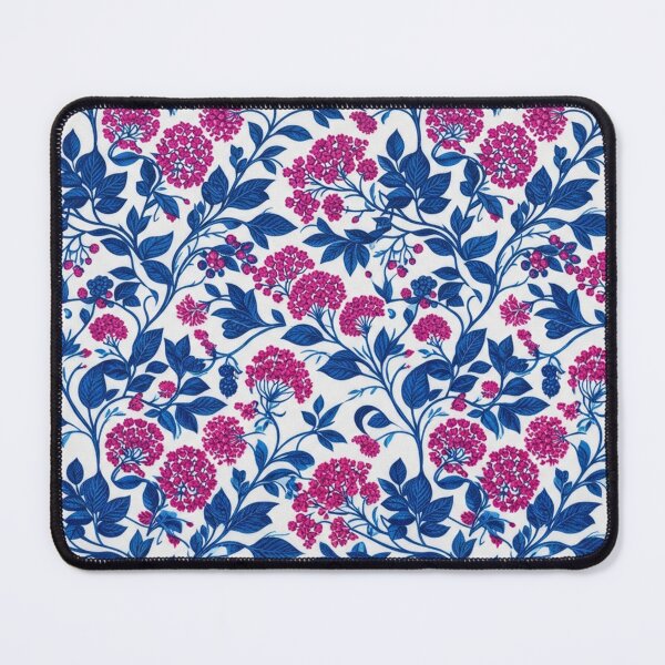 Item preview, Blue and Pink Floral Vines Seamless Pattern designed and sold by Owcomm.
