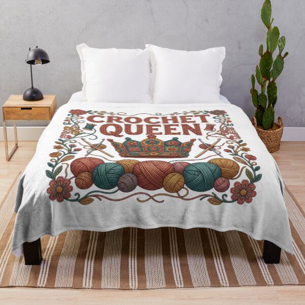 Item preview, typography of Crochet Queen designed and sold by domostore.