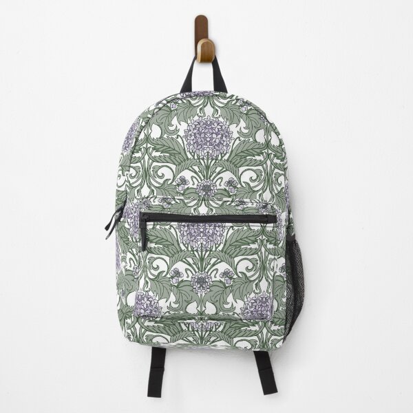 Item preview, pastel art nouveau hydrangea vines - lilac and green designed and sold by kobyakov.