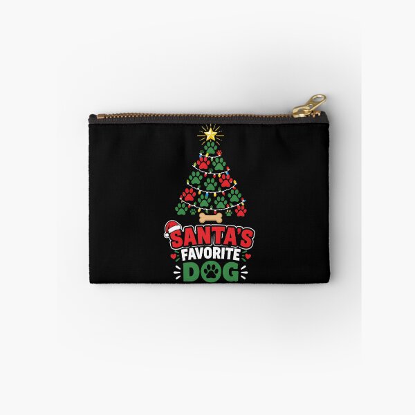 Item preview, Santa's Favorite Dog Paw Print Christmas Tree Design designed and sold by LiviuGligoros.