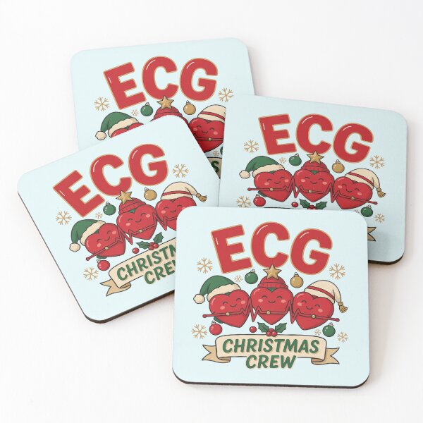 Item preview, ECG Christmas Crew Cute Medical Heartbeat Holiday designed and sold by Nzgiftsandmore.