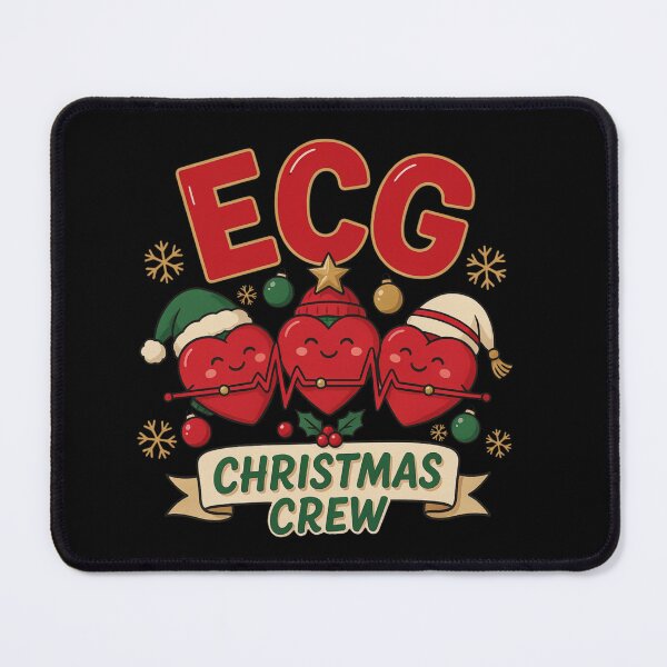 Item preview, ECG Christmas Crew Cute Medical Heartbeat Holiday designed and sold by Nzgiftsandmore.