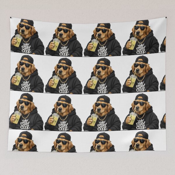 Item preview, Cool Golden Retriever Streetwear Dog design designed and sold by Morty'sArt.